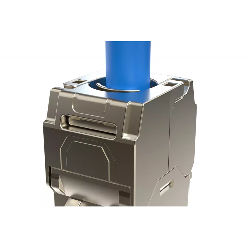 Módulo Keystone compacto Digitus CAT 6A, blindado, montagem sem ferramentas, conector, 24 unid.