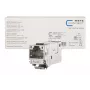 Conector fêmea RJ45 METZ CONNECT 130910KZ prateado fêmea 12 unid.