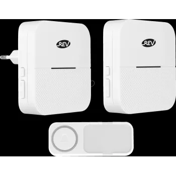Conjunto de campainha REV Orchestra RC 0082650103 branco Link2Home — conjunto de campainha REV, modelo 0082650103, versão branca