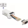 DeLOCK D-Sub 9 pinos macho para RJ45 fêmea kit de montagem branco VGA RJ-45