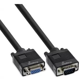 Cabo VGA MediaRange MRCS249 2 m — VGA (D-Sub) para VGA (D-Sub), preto