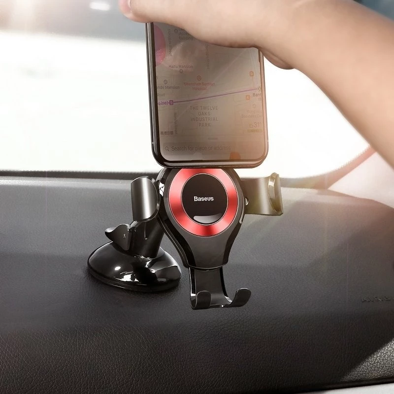 Suporte por gravidade Baseus Osculum para telefone (vermelho)