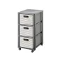 Unidade de arrumação Rotho Country 3 gavetas Cappuccino/Antracite, Tecnopolímero, 712×325×375 mm