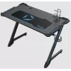 Onex | Secretária gaming RGB com porta-copos, gancho para headset, suporte para gamepad, 114 cm (L) | GD1200Z | Preto
