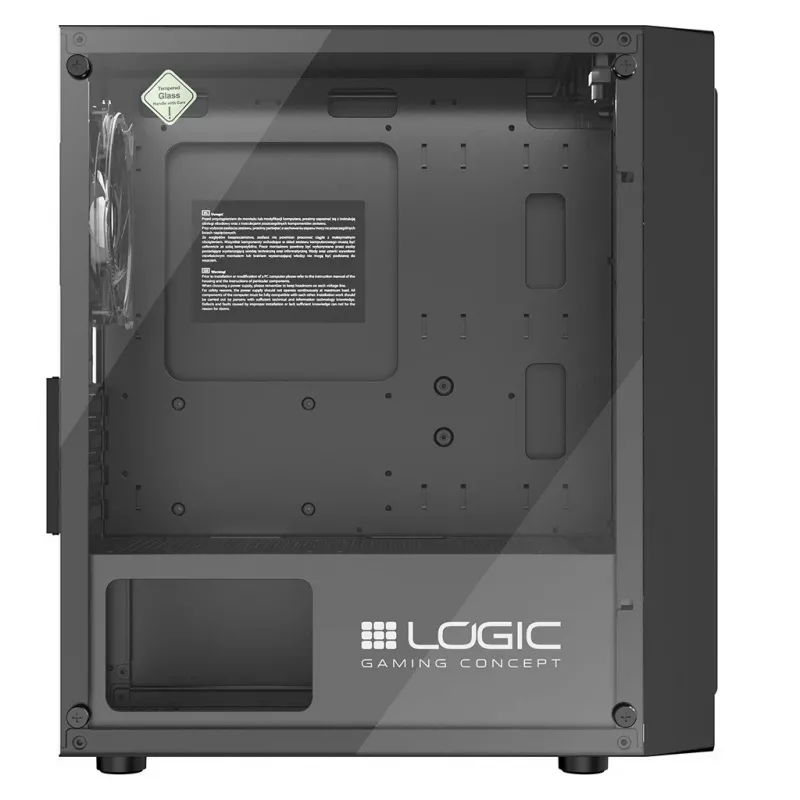 Caixa de computador Logic Concept Atos AM-ATOS-10-0000000-0002 ATX preta