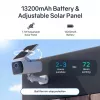 Safemo SC1 SolarCam, vídeo 4K UHD, zoom 8×, visão 132°, visão noturna, Wi-Fi 2,4 GHz, solar 1,5 W, branco