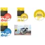 Etiqueta Avery 7905 amarela 30 mm – embalagem com 80 etiquetas autocolantes redondas