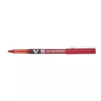 Pilot V5 Hi-Tecpoint BX-V5-R Caneta de tinta, 0,5 mm, Vermelho