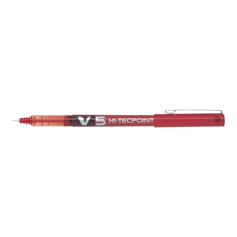 Pilot V5 Hi-Tecpoint BX-V5-R Caneta roller, 0,5 mm, vermelho