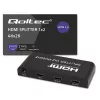 Qoltec 51797 Splitter HDMI ativo 2 x HDMI 4K x 2K | 6 Gb/s | 60 Hz