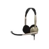 Koss CS100 auscultadores on-ear com fio e microfone, preto/dourado