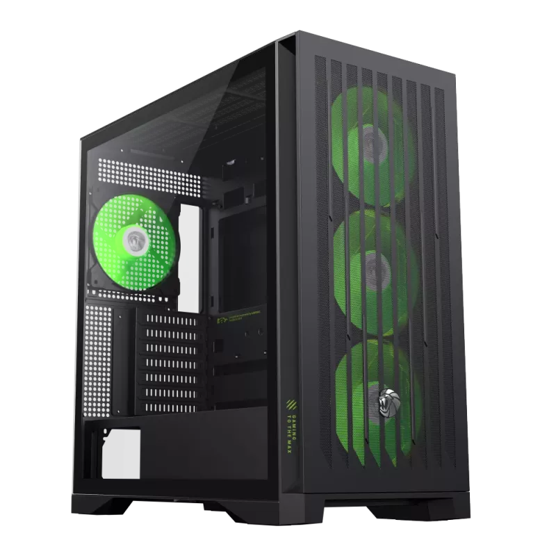 Caixa Gamemax | LEADER 2 BK | preto | E-ATX | fonte de alimentação não incluída