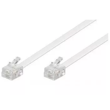 Cabo telefónico Microconnect MPK191W RJ-11 Standard 15 m branco