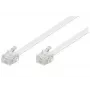 Cabo telefónico Microconnect MPK191W RJ-11 Standard 15 m branco