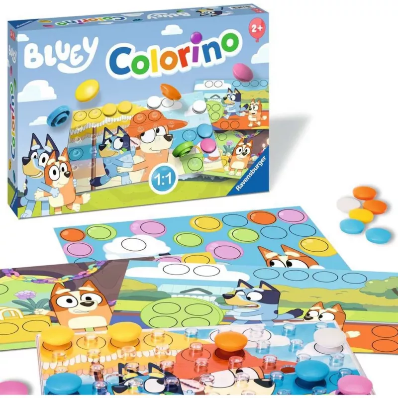 Bluey Colorino, jogo educativo