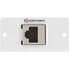 Kindermann Konnect 50 alu - Faceplate modular Snap-In - GG45 (7444000424)
