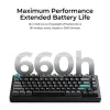 Teclado mecânico Keychron Q1 Ultra 8K — layout 75%, USB + RF sem fios + Bluetooth, RGB, preto