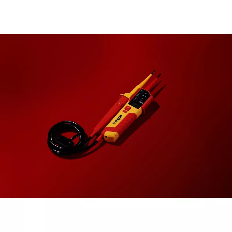 Testador de tensão e continuidade Wiha 45216 12–1000 V AC, testador manual para tensão alternada e continuidade