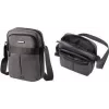 Bolsa de ombro LIGHTPAK EPSILON poliéster cinzento com alça ajustável