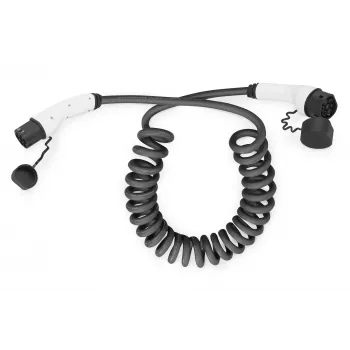 Cabo de carregamento EV em espiral Digitus 10 m Type 2 para Type 2 32 A 240 V