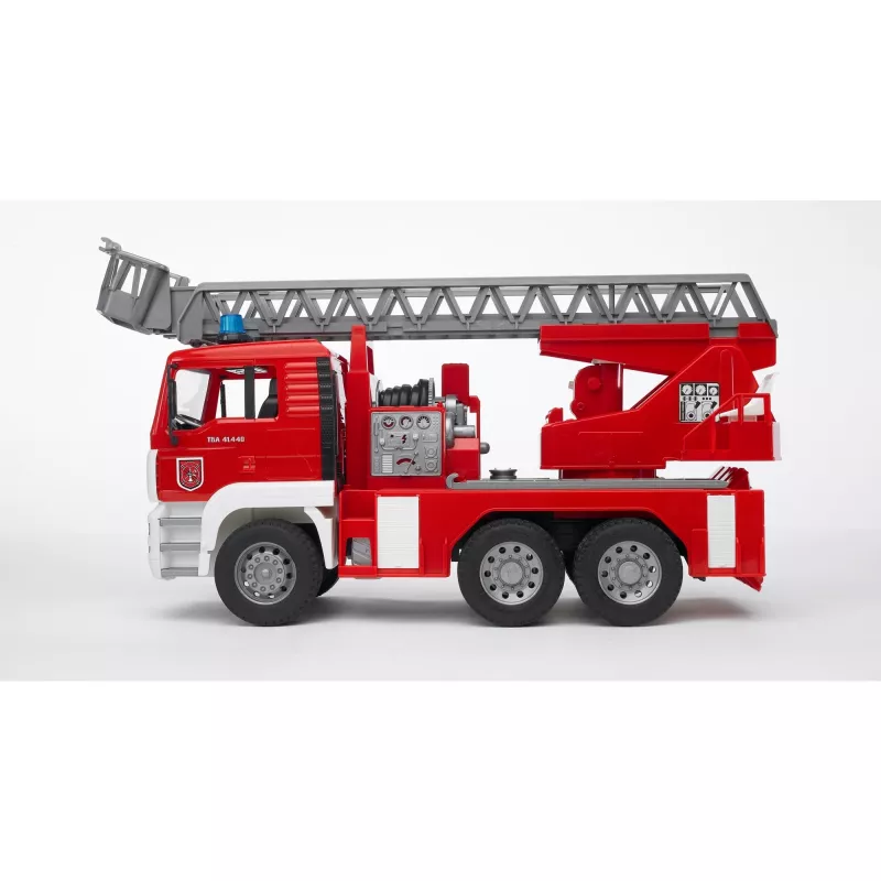 Veículo de bombeiros BRUDER MAN com escada orientável