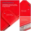 Capa de livro em pele FIXED para Samsung Galaxy A36 5G – vermelha, proteção frontal e traseira, recortes precisos