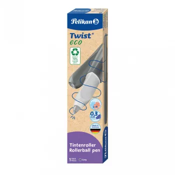 Caneta de feltro Pelikan Twist eco azul-cinzento – escrita confortável e suave