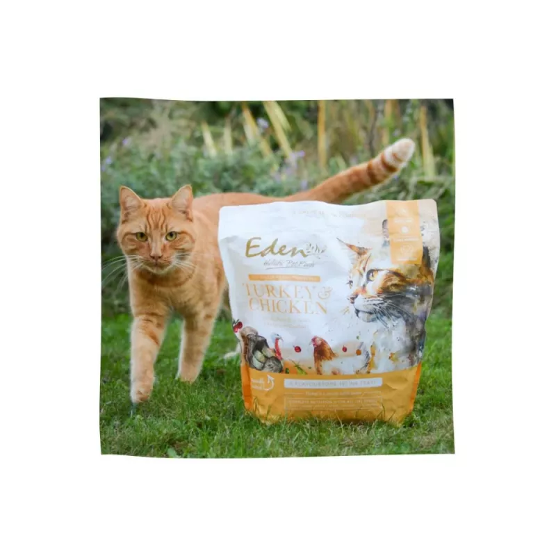 EDEN Turkey & Chicken - Ração seca para gatos - 1,5 kg