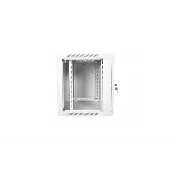 Armário rack de parede Allied Telesis DN-W19 12U cinzento-claro, altura de montagem 12U, design de montagem em parede