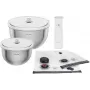 Conjunto de recipientes herméticos para vácuo ZWILLING Fresh&Save Bowl Starter Set 9 peças aço inoxidável