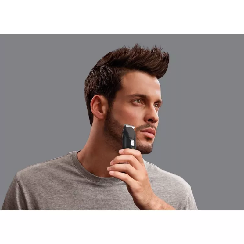 Remington PG6030 Edge kit de cuidado pessoal, lâminas com revestimento de titânio, 7 níveis de comprimento, bateria, para barba/cabeça/nariz/orelhas, preto