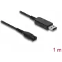 Cabo de carregamento USB DELOCK para máquina de barbear elétrica 4,3 V compatível com Philips OneBlade 360 Face + Body