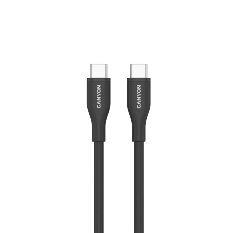Cabo CANYON CC60SC10 C-C 60W 1m silicone preto