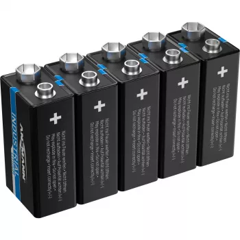 Ansmann 1505-0002 - pilha descartável - lítio - 9 V - 5 unid. - preto - -40 - 60 °C