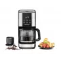 Máquina de café de filtro Rommelsbacher FKM1000, depósito de água de 1,5 L, 12 chávenas, aço inoxidável/preto