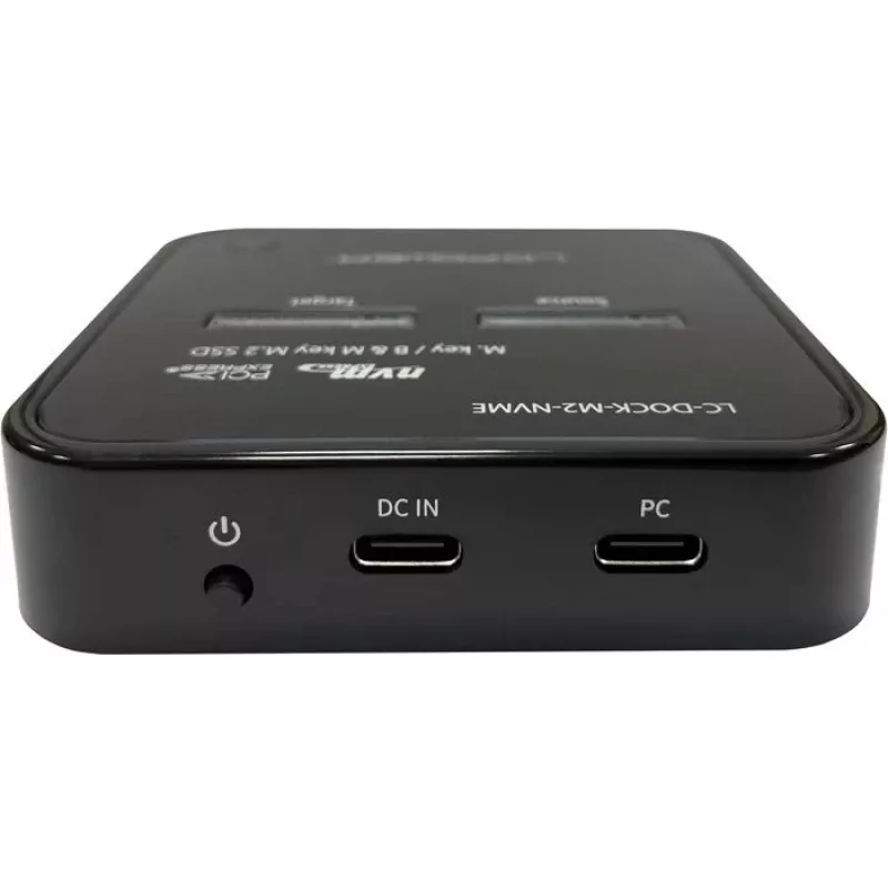 LC-Power LC-DOCK-M2-NVME estação de ancoragem para 2 SSD M.2 NVMe