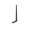 Lanberg NC-1200-WIE adaptador WiFi USB 3.0 AC1200 de banda dupla, 1 antena externa + 1 interna, preto