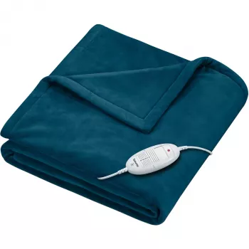 Cobertor elétrico Beurer HD75 Cosy Ocean 130 x 180 cm, azul-escuro