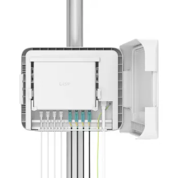 Caixa Ubiquiti UISP Box Plus policarbonato branco 380x293x76,4 mm