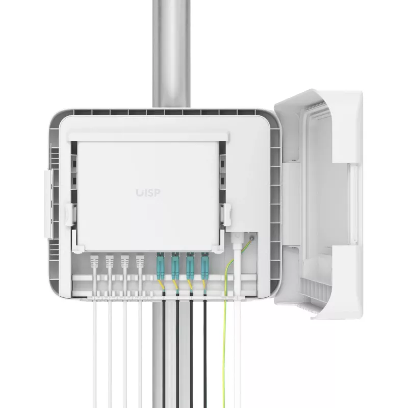 Caixa Ubiquiti UISP Box Plus policarbonato branco 380x293x76,4 mm