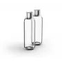 Garrafa de carbonatação BRITA 118426 – garrafa de vidro de 1 L com tampa em aço inoxidável, 287 mm de altura, pack de 2