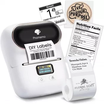 Impressora de etiquetas mini Extralink | Mini impressora | Branco