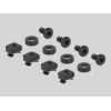 Delock 66884 Painel de calha DIN de 19 polegadas, 2U, preto
