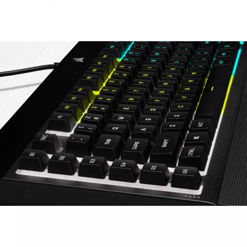 Teclado gaming Corsair K55 RGB PRO USB QWERTZ alemão preto