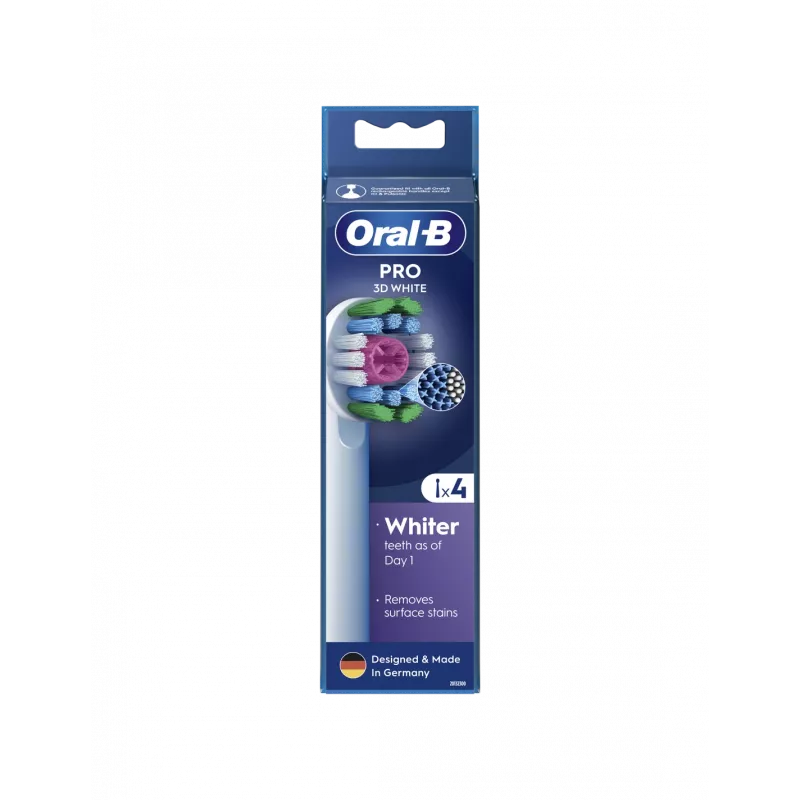 Cabeças de escova de substituição Oral-B EB18-4 3D White, 4 unid.