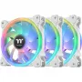 Ventoinha de radiador Thermaltake SWAFAN 12 RGB TT Premium Edition CL-F145-PL12SW-A, 120 mm, pás reverse, 3 unid. com controlador, branca