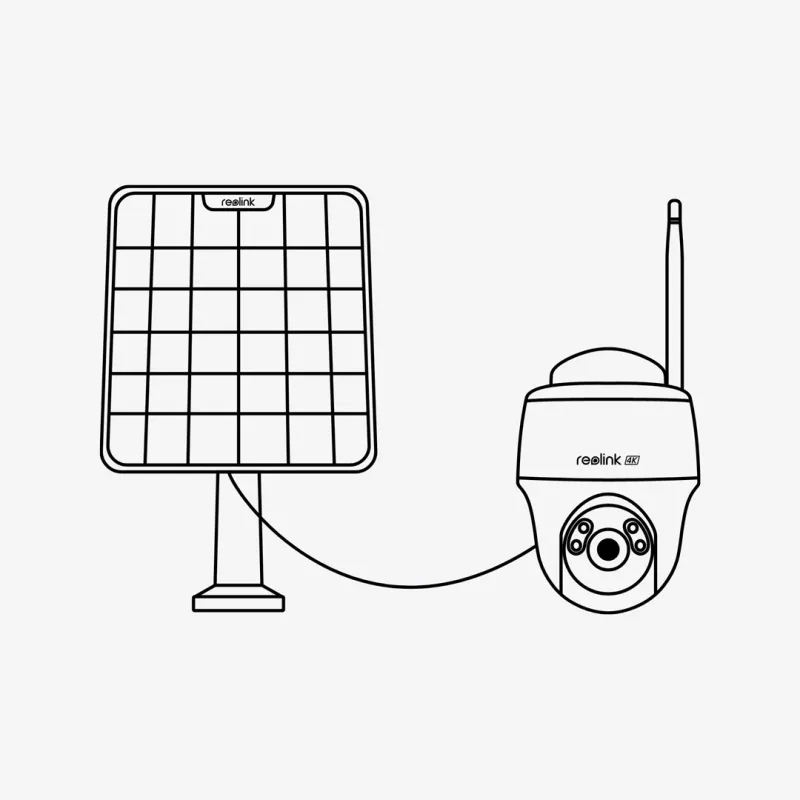 Câmara de vigilância IP Reolink Argus B420 3MP exterior bateria Wi‑Fi função de rotação e inclinação, 5200 mAh, IP65, ângulo de visão 110°