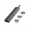 Alcasa HUB-C001A Hub de interface USB Type-C 5000 Mbit/s antracite