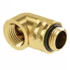 Adaptador Barrow G1/4 polegadas 90° rotativo rosca macho para rosca fêmea TDWT90-V2.5 dourado