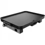 Grelhador de mesa Magnet 1800, placa de grelhar elétrica preta/prateada, 1.800 watts